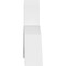 Ekena Millwork Archdale Architectural Grade PVC Gable Bracket, 48"W x 16"H x 4"D x 4"F, 8/12 Pitch GBP048X16X0404ARC00 - alternate 3